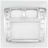 VGSQPYUW Plancia Mascherina Autoradio Per PAJERO TR4 Per Mitsubishi Per Pajero IO 1998-2007 9 POLLICI Cornice Fascia Android GPS MP5 Lettore Stereo 2 Din Testa Auto Pannello Telaio Radio(Silver-Frame)