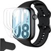 Rojeuinn Pellicola Protettiva da 3 Pezzi per Honor Watch X5i Vetro Temperato con Strumento di Installazione Facile, Senza Bolle, AntiGraffio