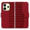 Rostsant Custodia Redmi Note 14 4G Custodia in Pelle PU Portafoglio Magnetico Cover a Libro con Slot per Carte per Xiaomi Redmi Note 14 4G Rosso