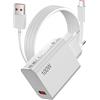 ACOCOBUY Caricabatterie rapido da 100 W per Xiaomi 17/POCO X8 Pro Max/F8 Ultra/M8 Pro Caricabatterie rapido da 90 W 67 W 45 W e cavo USB-C da 1 m per Xiaomi 15T 14T 13T per Redmi Note 15 14 13 12 11 Pad 8 7 6