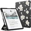 MoKo Custodia Supporto per 11 Kindle Scribe 3rd& Colorsoft, Magnolia | Copertina a Tre Ante con Spazio per Penne, Auto Sonno/Sveglia,per Kindle Scribe 3rd e Kindle Colorsoft 1st 2025
