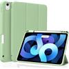 Figair Custodia Protettiva per iPad Air 11 Pollici M4/M3/M2 (2026/2025/2024) e iPad Air 5ª/4ª Generazione 10,9 Pollici (2022/2020), Attiva/Sospensione Automatica, Retro Flessibile TPU Morbido, Verde