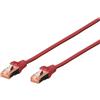 Digitus DK-1644-005/R Cavo Rete S-FTP Categoria 6, rosso, Cat-6 - 0,5 m, Cavo patch - S-FTP - LSZH