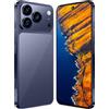 COTSRGT Telefono I17 Pro Max 5G, 16GB RAM, 1TB ROM, Display AMOLED Da 7,3 1440×3120, Fotocamera Pro Da 108 MP 78 MP, Batteria Da 8000 MAh, Snapdragon 8 Gen4 10core, Android 15, Sbloccato,Blue-7.3 Inch
