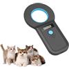Suoxiom Lettore Microchip Cani, Scanner di Microchip per animali domestici, USB ricaricabile Lettore di chip Scanner per chip e gatti ISO11784/(85) FDX-B/EMID Lettore di microchip per cani/gatti (blu)