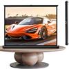 YQCXG Schermo per proiettore da Pavimento, Retrattile, Portatile, per videoproiezione, 30, 40, 50, per Cinema in Giardino, Supporta 4K Full HD (4:3, 50)