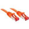 Lindy Cavo di rete S/FTP Cat.6, Arancione 0.3m