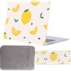 FFBOFFC Custodia Compatibile per MacBook Neo da 13 pollici Modello 2026 (A3404) con chip A18 Pro, Plastica Rigida Protettiva Cover & Tastiera Cover & Borsa, Limone estivo
