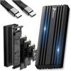 Reagle Case SSD M.2 NVMe USB-C 3.2 20Gbps Esterno Enclosure Box NVMe Fino A 8TB Per 2230 2242 2260 2280 Adattatore SSD Alluminio Dissipazione Compatibile PC Laptop Mac Plug And Play
