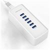 YiMoXiuYuan Caricatore USB rapido, stazione di ricarica portatile a 6 porte per vari dispositivi, compatibile con iPhone iPad, Samsung, Google, Xiaomi, Huawei e altri caricatori USB