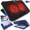 AABCOOLING Gemini - Base Portatile con 2 Ventole, Regolazione Dell'inclinazione e Retroilluminazione a LED Rossa | Raffreddamento Notebook | Ventola Per PC | Notebook Cooler | Base Laptop