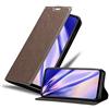 Cadorabo Custodia Libro per Xiaomi Mi A3 in BRUNO CAFÉ - con Vani di Carte, Funzione Stand e Chiusura Magnetica - Portafoglio Cover Case Wallet Book Etui Protezione