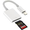 HOYULLI Lettore di schede SD per iPhone Fotocamera Memoria Adattatore Lightning Accessori Fotografia Visualizzatore Adattatore per Apple MFI Certified 13 12 11 Pro Max X Xs Xr 8 7 6 Plus Se 2 Ipad Air Mini