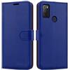iCatchy - Custodia a portafoglio in pelle per Alcatel 1S 2021, con funzione di supporto, compatibile con Alcatel 1S 2021, colore: Blu