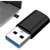 Generic Adattatore da USB a USB C, da C a 3.0, da tipo C femmina a maschio A, per trasferimento dati ad alta velocità per caricabatterie per laptop e altro ancora