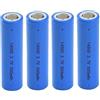 Generic Batteria ricaricabile 14500 da 3,7 V, 500 mAh, 4 pezzi, per fari, torce a LED, mini ventilatori, ecc.