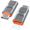 Ticenpe Adattatore Lightning a USB C 2 Pezzi, 36W Ricarica Rapida (non per Apple Pencil/Audio/OTG) Cellulare e PC Trasmissione Dati, Adattatore Lightning Femmina a USB C maschio per iPhone 16 15 iPad Samsung