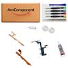 AmComponent - ON OFF VOLUME FLAT di ricambio per SAMSUNG A21S SM-A217 CAVO TASTINI TASTI ACCENSIONE POWER FLEX