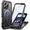 Cozycase Cover TOP Antiurto IP68 Impermeabile Per iPhone 16 Pro Per Magsafe Militare Resistente 360 Integrale Subacquea Antipolvere Rugged Custodia Magnetica Waterproof Case Per iPhone 16 Pro, Nero