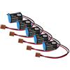 vhbw 5x batteria sostituisce Omron CPM2A-BAT01 per Programmable Logic Controller (1000mAh, 3,6V, Li-Ion)