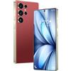 COTSRGT Smartphone S26 Ultra, 16 GB 1 TB, Batteria Da 8000 MAh, Android 14, Fotocamera Impermeabile Da 72 MP 108 MP, Telefono Cellulare Da Esterno Sbloccato Da 7,3 Pollici, Slot Per 3 Schede 5G NFC,Red-7.