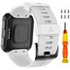 ANBEST Bracciale Compatibile con Forerunner 35 Cinturino, Bracciale Sportiva in Silicone per Approach S10/Approach S5/Approach S6 Smart Watch, Blanco