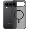QJONSIU Cover Compatibile con Honor Magic 8 Pro Air, Compatibile con MagSafe, Ultrasottile PC Antiurto Protettiva Case-Traslucido Nero