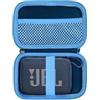 Wanaiha Custodia protettiva per altoparlante Bluetooth JBL GO 4/GO 3, antiurto e impermeabile, solo custodia - Blu