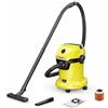 KÄRCHER aspiratore solidi liquidi a batteria WD 3-18 V-17/20, filtro a cartuccia, tubo di aspirazione: 2 m, contenitore in plastica: 17 l, utilizzabile con batteria 18V non inclusa