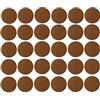 cyclingcolors 30x Copriviti adesivi 20 mm plastica viti copertura coperchi tappi riparazione mobili, Marrone noce