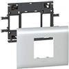 Legrand DLP ALU-Supporto Mosaic 2M T85