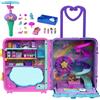 Matell Polly Pocket Pollyville - Trolley Resort Vacanze, playset apribile con 3 localit