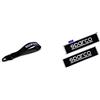 Sparco Performance Cinghia di Traino - Nero - Mass. 2000kg - 16mm Foro & OPC12120001 Set di Cuscinetti Cinture Nero/Grigio, taglia unica, Set di 2