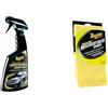 Meguiar's G7716EU Gold Class Carnauba Plus Premium Quik Spray Wax 473ml - Include 1 Panno In Microfibra Supreme Shine Per La Pulizia Dell'Auto