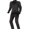 SHIMA JET | Pannelli MESH Traspiranti, Impermeabile, Membrana Rimovibile, Paraschiena di Livello 2 Incluso, Regolazione Avanzata (Uomo, Tuta, Nero, XXL)