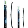 VALEO EVERGUARD - Premium - Un Kit di Spazzole Tergicristallo Flat Blade in Silicone VSF65 + VSF55 - Lunghezze: 650mm + 550mm - Anteriore (Confezione da 2)