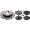 Febi bilstein 22345 Disco Freno (Anteriore) Set Di 2 Dischi Smart & 16485 Pastiglie Freno Con Viti (Anteriore) Set Di 4 Pastiglie Disco