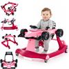 sun baby Girello bambino 3in1, primi passi Formula Racing, luce and Melodia, da 6 Mesi Fino a 12 kg, Seduta Imbottita, Rimovibile e Regolabile in Altezza (Rosa)