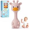 Joyvity Giochi Neonato 0-3 mesi, Sonaglio Giochi Neonato 3-6 6-9 mesi, Montessori Giocattoli Bambino 0-6 Mesi Giochi Montessori 1 anno Giochi Sensoriali per Regali (Rosa)