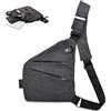 YAOZUP Borsa da Viaggio Antifurto, Crossbody Spalla Petto Zaino, Tracolla Multitasche per Uomo e Donna, per Escursioni Jogging Ciclismo