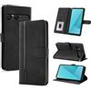 AsWant Cover per Sony Xperia 10 VII, Premium PU Custodia Libro Portafoglio Pelle con Magnetica Flip Case Funzione Stand Case (Nero)