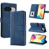 AsWant Cover per Google Pixel 10 / Google Pixel 10 Pro, Premium PU Custodia Libro Portafoglio Pelle con Magnetica Flip Case Funzione Stand Case (Blu)