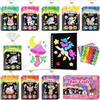 FUNNYB&G Foil Art Attività Libri Gadget Compleanno Bambini - 2 in 1 Foil Art Libri da Colorare Bambini Regalini Fine Festa Compleanno, Regalo Giochi Lavoretti Creativi Bambina 4-10 Anni (Unicorni 24)