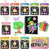 FUNNYB&G Foil Art Attività Libri Gadget Compleanno Bambini - 2 in 1 Foil Art Libri da Colorare Bambini Regalini Fine Festa Compleanno, Regalo Giochi Lavoretti Creativi Bambina 4-10 Anni (Elfo 24)