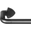 DEFYNEE Asta per tende con design curvo, lunghezza 81 - 218 cm, allungabile, Ø 19 mm, asta per tenda con segmento telescopico, design avvolgente, colore nero