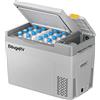 BougeRV CRPRO Frigo Portatile, 29 litri (-22 ℃ ~ 10 ℃), 12/24 V CC & 110-240 V CA, Frigorifero per Auto, Frigo a Compressore 12V, Frigorifero Portatile per Campeggio, Viaggi, Camion, Grigio