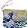 My Custom Style Pochette Media Sartoriale in polioxford #Arte-Onda Kanagawa, Katsushika Hokusai# 26x17x6cm