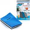 ilbay's - Set da 3 panni in microfibra, 60 x 40 cm, pulizia senza aloni, senza detergenti, per auto, cucina, bagno e casa (blu)