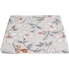 SaRani Telo Arredo Copritutto Gran Foulard Copriletto Copridivano Cotone con Stampa Floreale Motivo Magnolia (Beige, Singolo (160x270 cm))