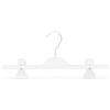 Kiroplast Grucce per Pantaloni Pinza Stampelle Salvaspazio Appendini Plastica Pinze Clip Gonne Appendini Gonne Grucce 36 cm (Bianco, 120)